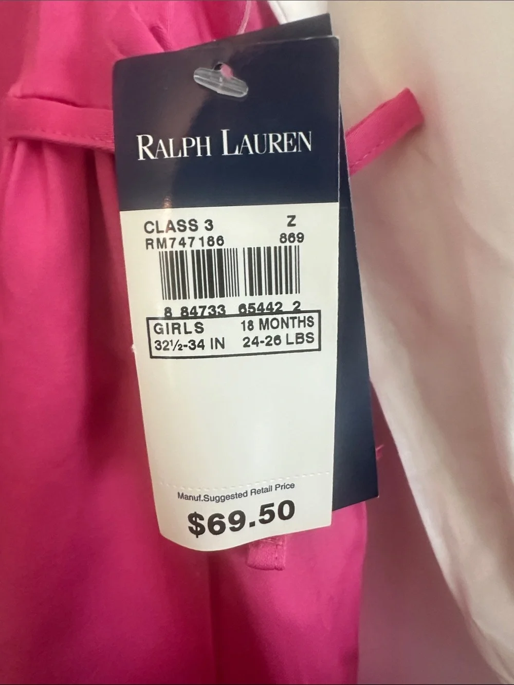 NWT RALPH LAUREN GIRL’S JUMPER AND BLOUSE SET -